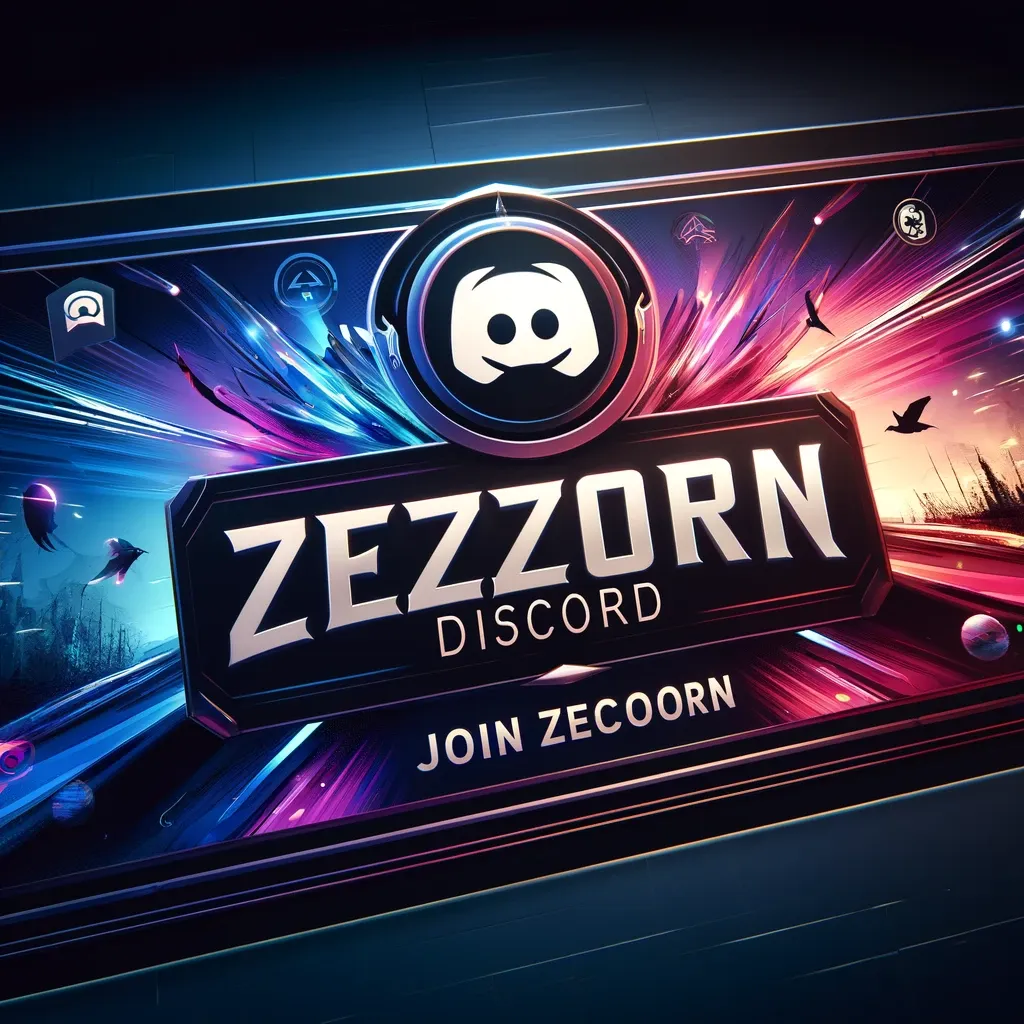 DALL·E 2024-11-09 14.03.22 - A high-resolution, rectangular banner for Zezzorn’s Discord server, focusing on exceptional quality and clarity. The design incorporates Zezzorn’s bra Zum Discord Server